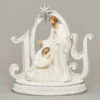 8" Silver Studded White JOY Holy Family Nativity Figurine -Toys Selection 134110