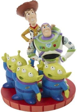 Precious Moments Disney Toy Story Woody Buzz And Martians Figurine