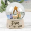 Jesus Is The Reason Nativity Holy Family Mini Water Globe 3.25" -Toys Selection 208 12891