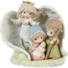 Precious Moments Angel Enveloping Holy Family Figurine Limited Edition Behold The Newborn King -Toys Selection 211039
