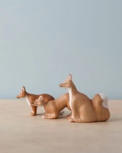 Handmade Wooden Fox Family -Toys Selection 2J2A0455