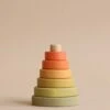 Mini Wooden Pyramid Stacker - Flower Meadow -Toys Selection 2J2A1094