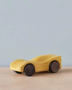 Handmade Wooden Race Car - Yellow -Toys Selection 2J2A1442