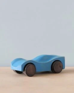 Handmade Wooden Race Car - Blue -Toys Selection 2J2A1444
