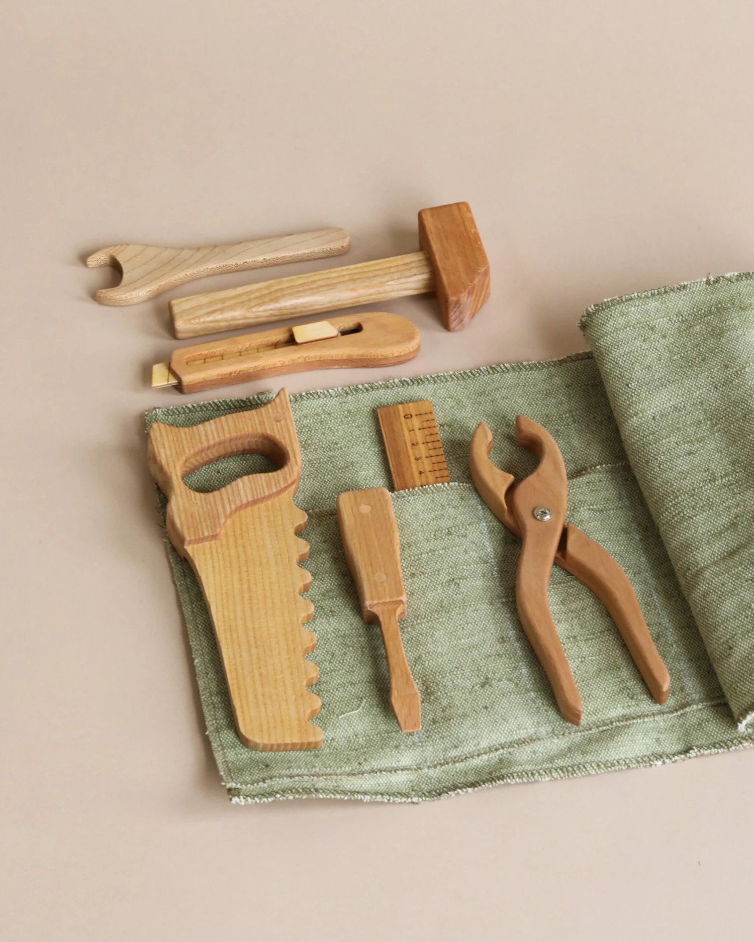 Handmade Wooden Tool Set 3 Handmade Wooden Tool Set