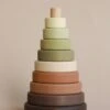 Wooden Pyramid Stacker - Olive -Toys Selection 2J2A2807 2 8b019193 0770 48b7 b539 dfb428bf554d