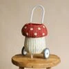 Olli Ella Rattan Mushroom Luggy - Red -Toys Selection 2J2A3707 2