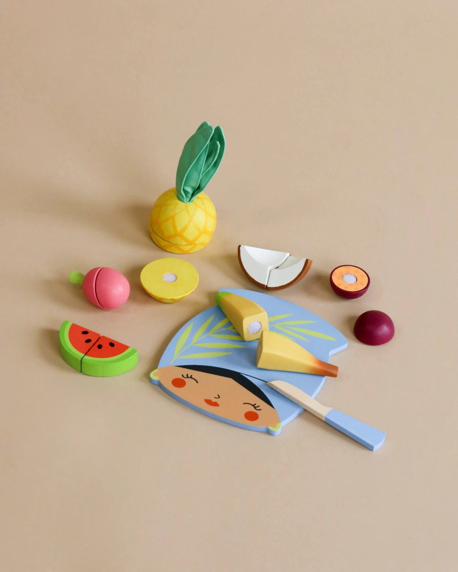 Tender Leaf Toys Tropical Fruit Chopping Board 3 Tender Leaf Toys Tropical Fruit Chopping Board