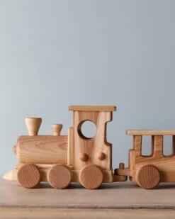 Dk Handmade Wooden Train - Extra Long -Toys Selection 2J2A6057