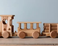 Dk Handmade Wooden Train - Extra Long -Toys Selection 2J2A60582