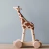 Handmade Wooden Giraffe Push Toy With Built-In Magnets -Toys Selection 2J2A6225