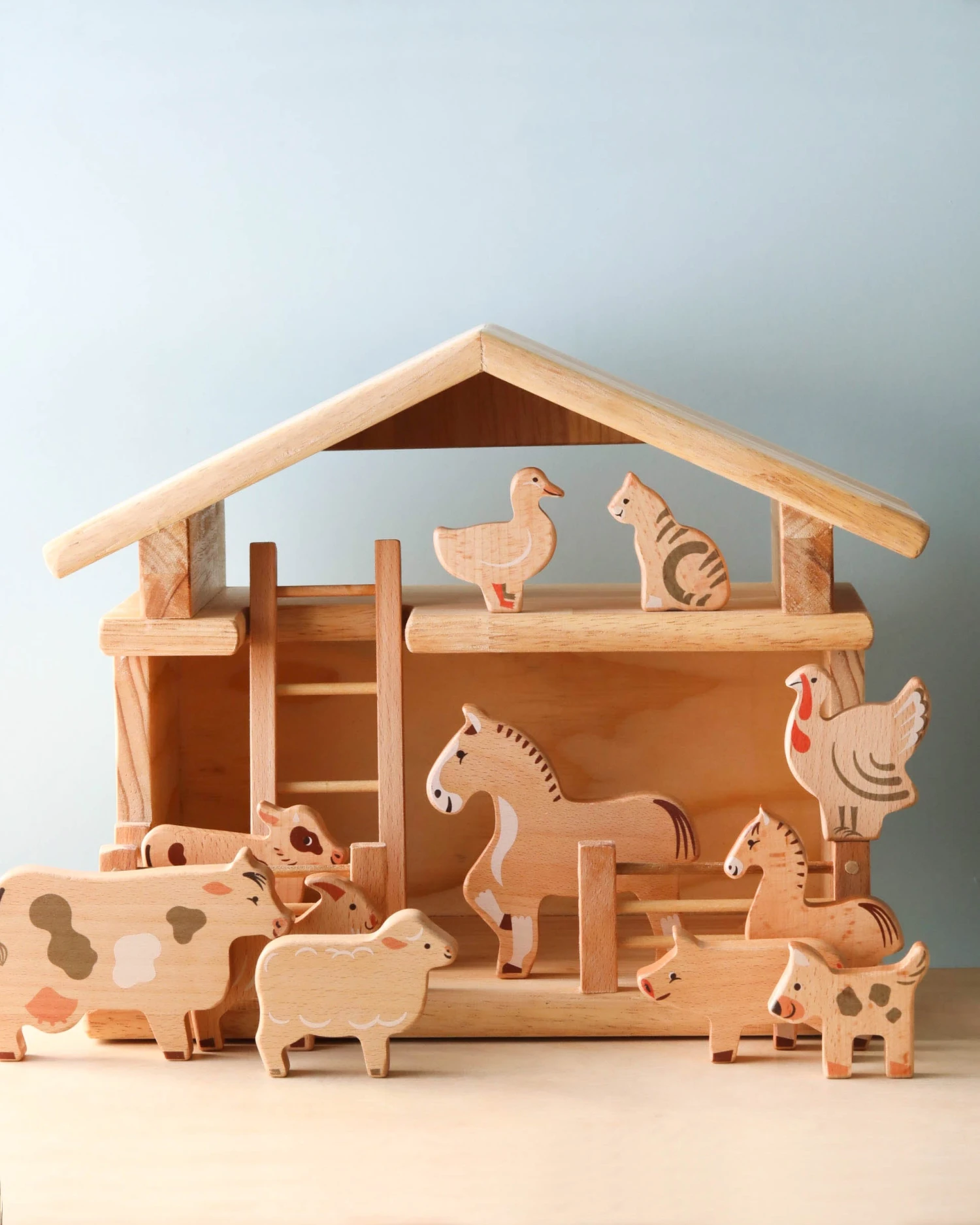 Bajo Toys | Wooden Farm Animal Set 4 Bajo Toys | Wooden Farm Animal Set - Image 2