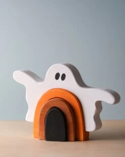 Handmade Wooden Ghost Stacker -Toys Selection 2J2A9057