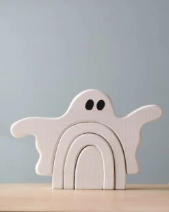 Handmade Wooden Ghost Stacker -Toys Selection 2J2A9071