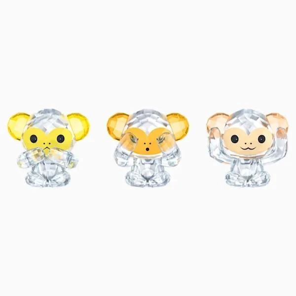 Swarovski THREE WISE MONKEYS 3 Swarovski THREE WISE MONKEYS