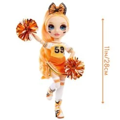 Rainbow High Cheer Poppy Rowan – Orange Cheerleader Fashion Doll -Toys Selection 572046 Rainbow High Cheer Doll Poppy Rowan3