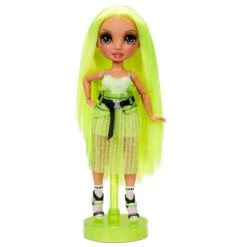Rainbow High Karma Nichols – Series 2 Neon Green Fashion Doll With 2 Complete Outfits And Accessories