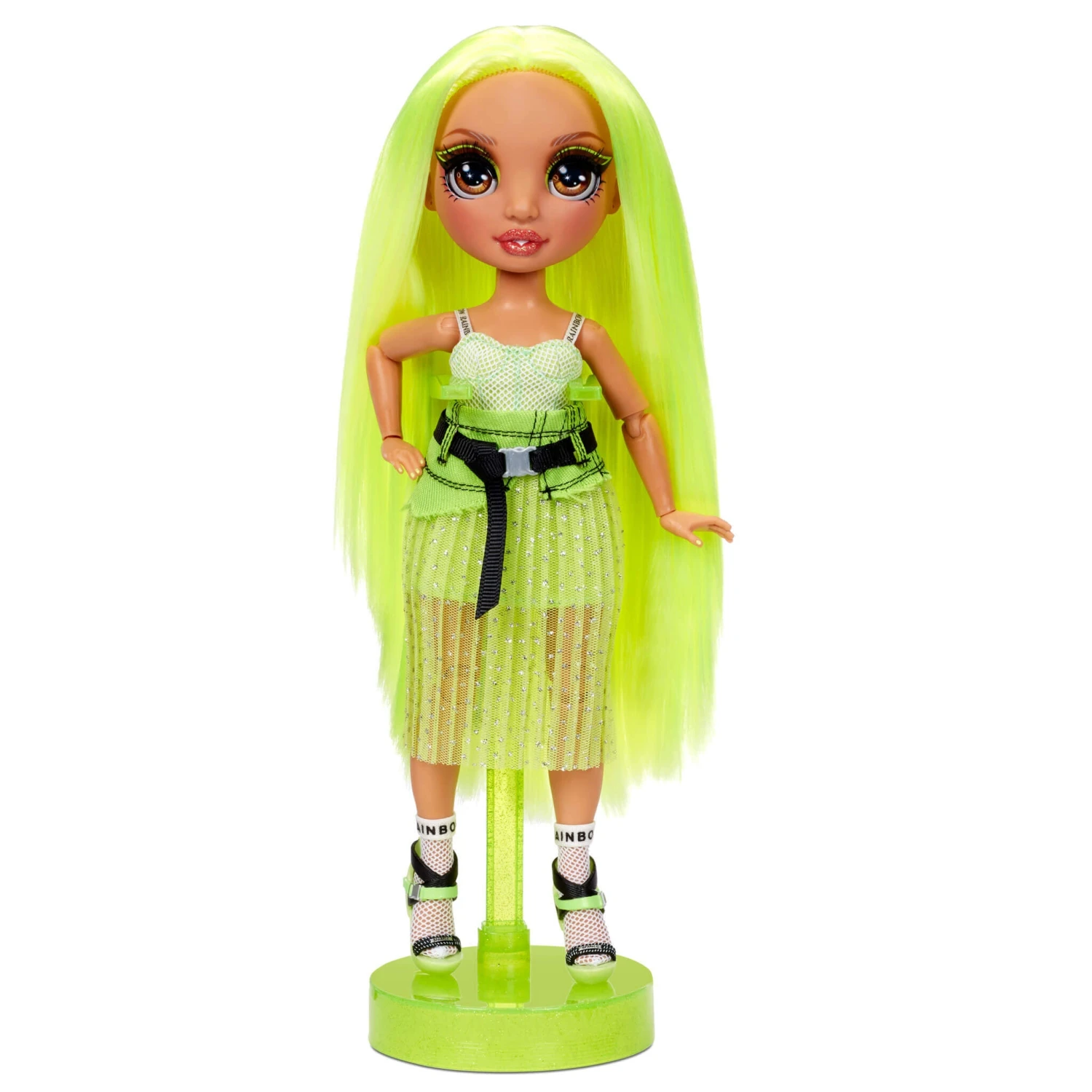 Rainbow High Karma Nichols – Series 2 Neon Green Fashion Doll With 2 Complete Outfits And Accessories 3 Rainbow High Karma Nichols – Series 2 Neon Green Fashion Doll With 2 Complete Outfits And Accessories