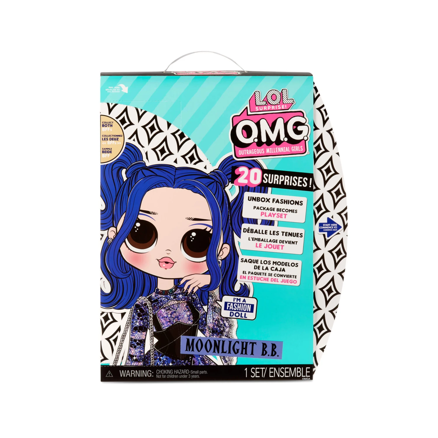 LOL Surprise OMG Moonlight B.B. Fashion Doll - Dress Up Doll Set With 20 Surprises 6 LOL Surprise OMG Moonlight B.B. Fashion Doll - Dress Up Doll Set With 20 Surprises - Image 5