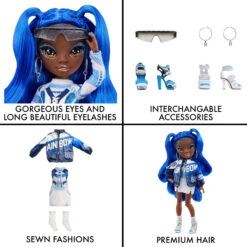 Rainbow High Coco Vanderbalt - Cobalt Blue Fashion Doll -Toys Selection 578321 Cobalt Blue Fashion Doll4