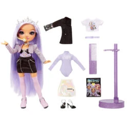 Rainbow Vision Rainbow High Royal Three K-pop – Tiara Song (Purple Lilac) Fashion Doll 13 Rainbow Vision Rainbow High Royal Three K-pop – Tiara Song (Purple Lilac) Fashion Doll -Toys Selection 578420 Royal Three K pop Tiara Song3