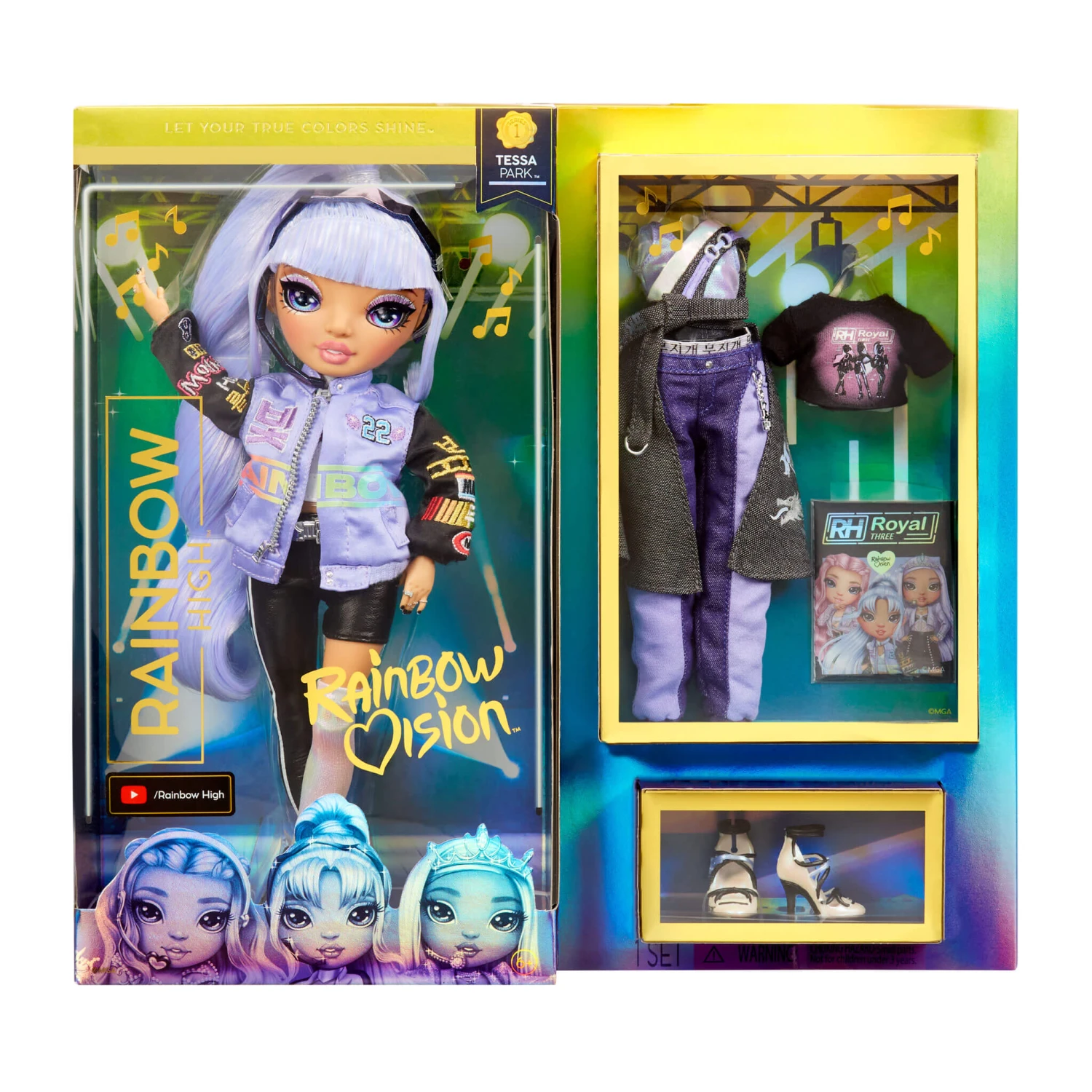Rainbow Vision Rainbow High Royal Three K-Pop – Tessa Park (Periwinkle Blue) Fashion Doll 3 Rainbow Vision Rainbow High Royal Three K-Pop – Tessa Park (Periwinkle Blue) Fashion Doll - Image 2