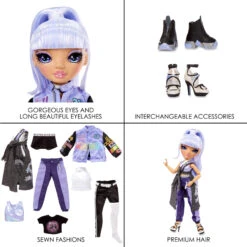 Rainbow Vision Rainbow High Royal Three K-Pop – Tessa Park (Periwinkle Blue) Fashion Doll 14 Rainbow Vision Rainbow High Royal Three K-Pop – Tessa Park (Periwinkle Blue) Fashion Doll -Toys Selection 578437 Royal Three K pop Tessa Park5
