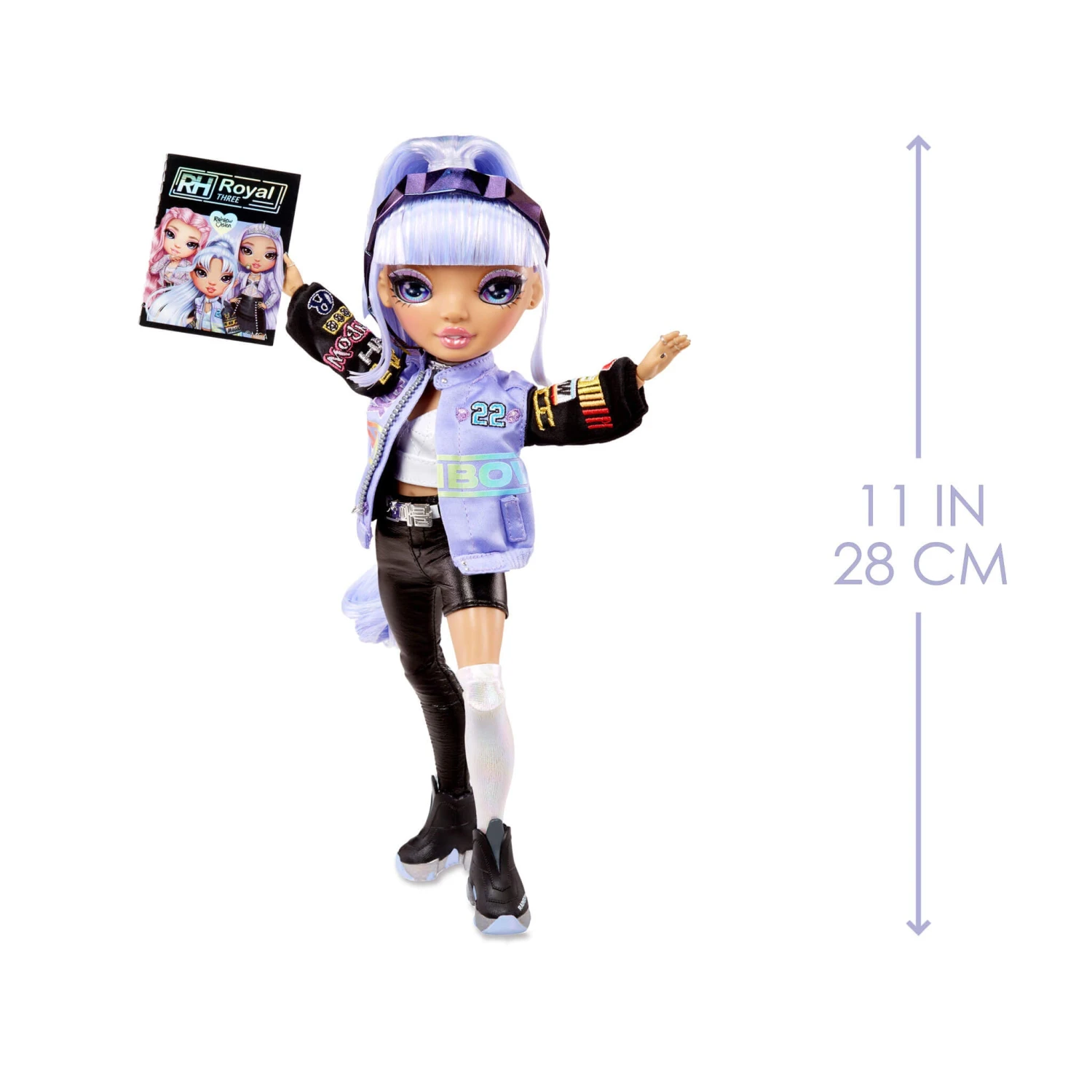 Rainbow Vision Rainbow High Royal Three K-Pop – Tessa Park (Periwinkle Blue) Fashion Doll 5 Rainbow Vision Rainbow High Royal Three K-Pop – Tessa Park (Periwinkle Blue) Fashion Doll - Image 4