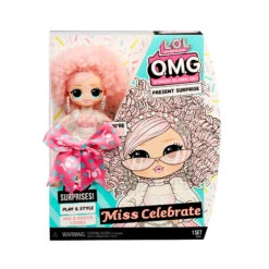 LOL Surprise OMG Present Surprise Series 2 Fashion Doll Miss Celebrate -Toys Selection 579755 Birthday Doll Miss Celebrate