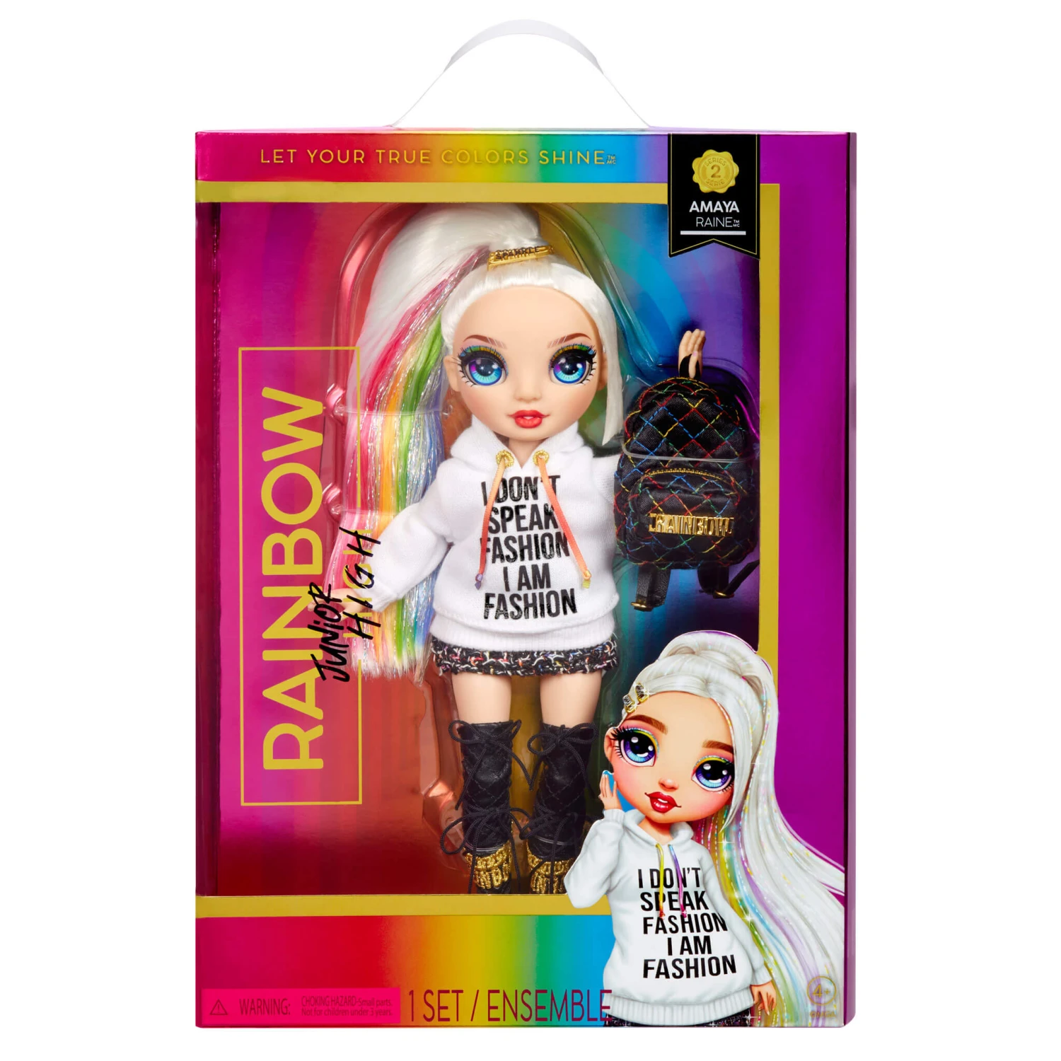 Rainbow High Jr High Special Edition Amaya Raine - 9" Rainbow Posable Fashion Doll 3 Rainbow High Jr High Special Edition Amaya Raine - 9" Rainbow Posable Fashion Doll