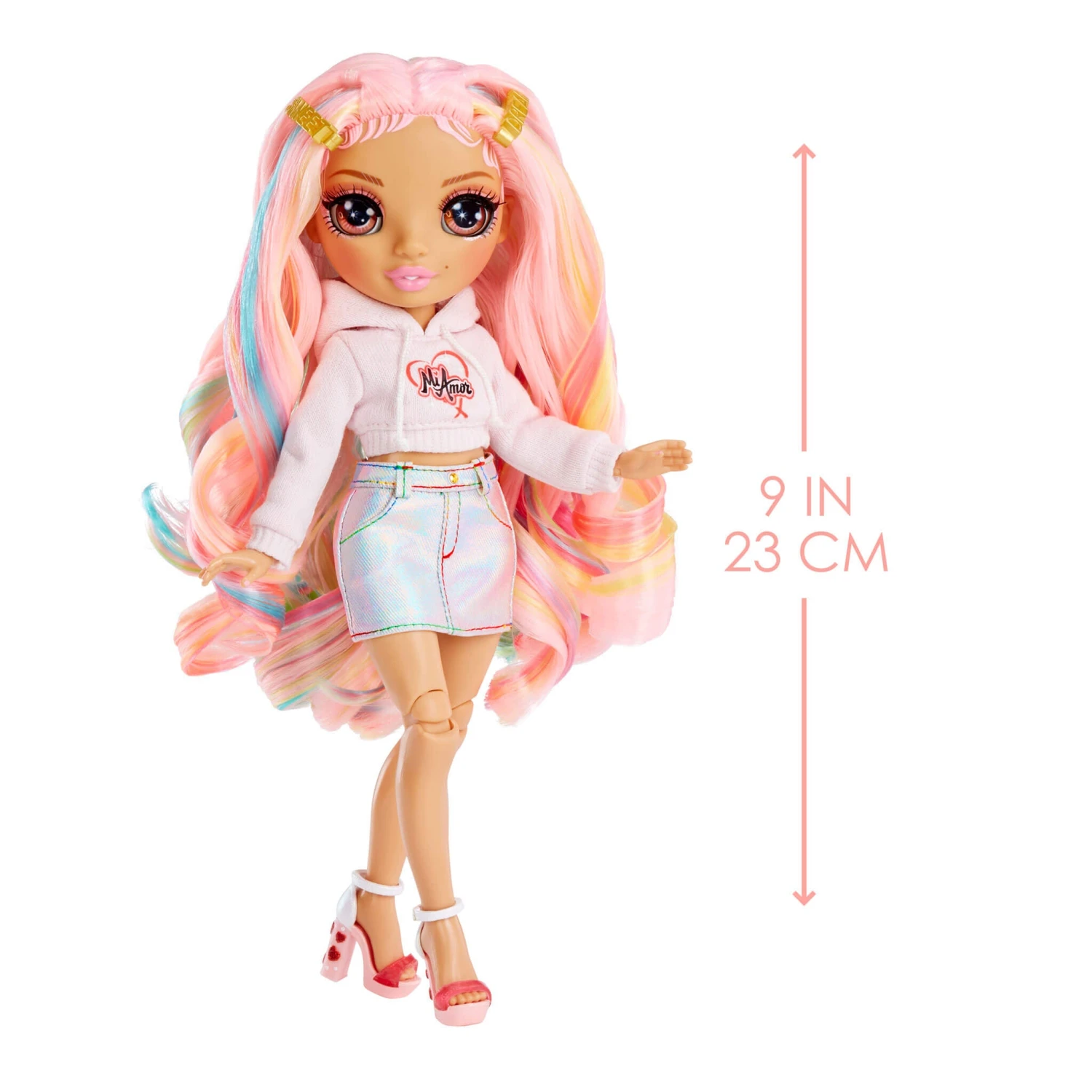 Rainbow High Jr High Special Edition Kia Hart - 9" Pink Posable Fashion Doll 5 Rainbow High Jr High Special Edition Kia Hart - 9" Pink Posable Fashion Doll - Image 3