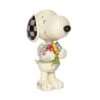 Jim Shore Peanuts Mini Snoopy With Flowers Figurine -Toys Selection 6007962 high res