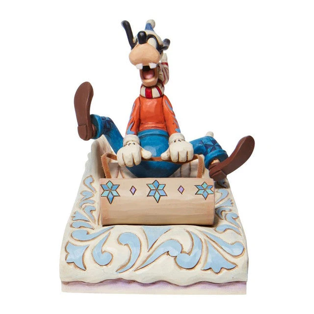 Jim Shore Disney A Wild Ride Goofy Sledding Figurine 3 Jim Shore Disney A Wild Ride Goofy Sledding Figurine