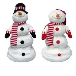 Animated Musical Up And Down Melting Snowman, 22"