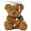 Graduation Plush Stuffed Animal Brown Bear White Cap 8.5" 1 Graduation Plush Stuffed Animal Brown Bear White Cap 8.5" -Toys Selection 8705