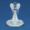 Angel By Your Side With Pink Rose Glass Figurine -Toys Selection A3879 YS