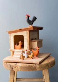 Handmade Wooden Chicken Coop -Toys Selection AJ3 5758