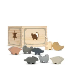 Konges Sløjd Wooden Dinosaur Shape Sorter -Toys Selection DINO SHAPE SORTER Wooden toys KS3903 MULTI 1080x jpg