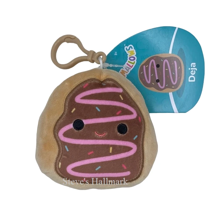 Squishmallow Deja The Donut 3.5" Clip Stuffed Plush By Kelly Toy 3 Squishmallow Deja The Donut 3.5" Clip Stuffed Plush By Kelly Toy