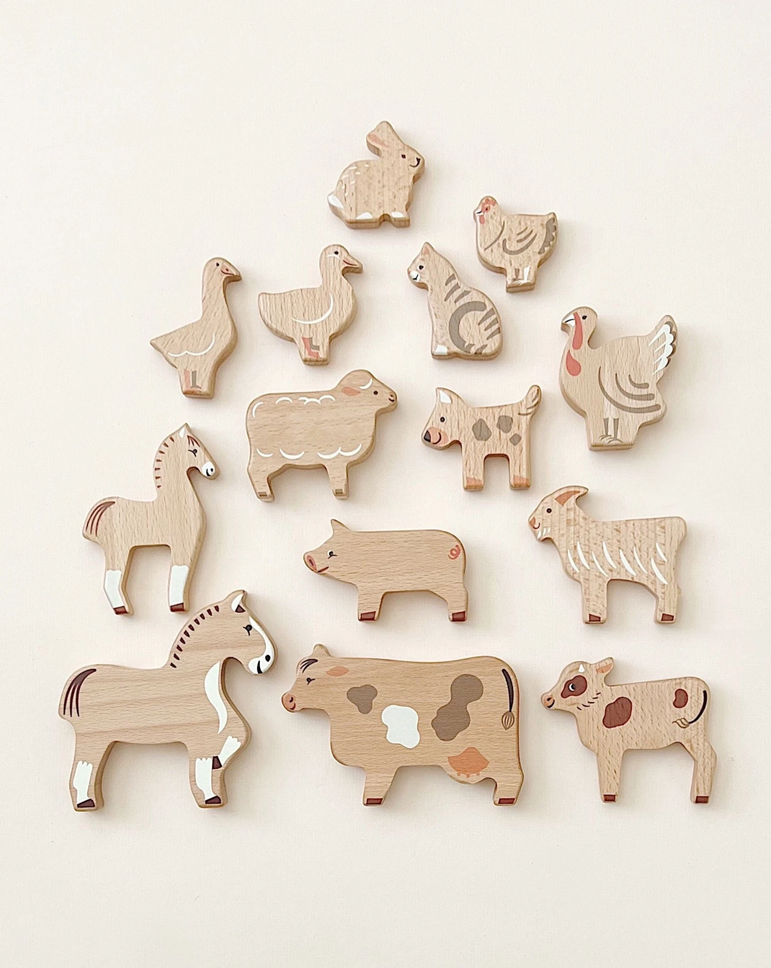 Bajo Toys | Wooden Farm Animal Set 3 Bajo Toys | Wooden Farm Animal Set