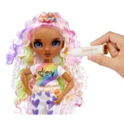 Rainbow High Color & Create DIY Fashion Doll - Purple Eyes/Curly Hair -Toys Selection GUEST 98538444 cf01 4911 a1d1 f11b0069720b