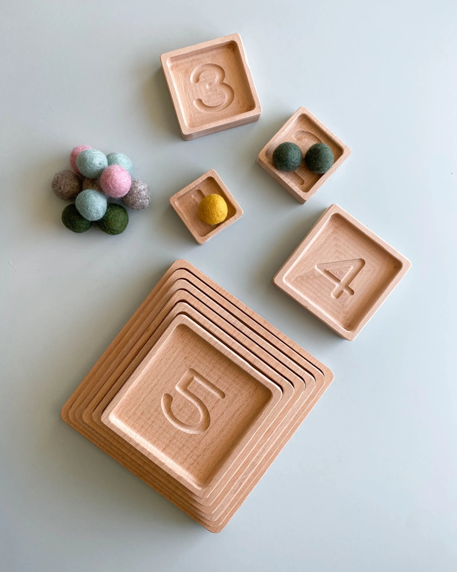 The Original Wooden Pyramid Counting Trays - Made In USA 4 The Original Wooden Pyramid Counting Trays - Made In USA - Image 2