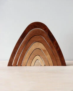 Handmade Wooden Mountain Stacker