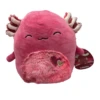 Valentine Squishmallow IndieMae The Burgundy Axolotl With Jewel Tone Fuzzy Belly 8" Stuffed Plush By Kelly Toy