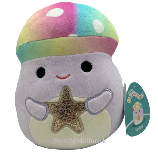 Squishmallow Mahdi The Tie-Dye Mushroom With Star I Got That 5" Stuffed Plush By Kelly Toy 3 Squishmallow Mahdi The Tie-Dye Mushroom With Star I Got That 5" Stuffed Plush By Kelly Toy
