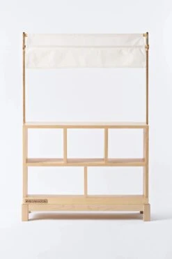 Milton & Goose Market Stand 9 Milton & Goose Market Stand -Toys Selection Milton and Goose Wooden Market Stand Natural White Canopy Front 1728x jpg