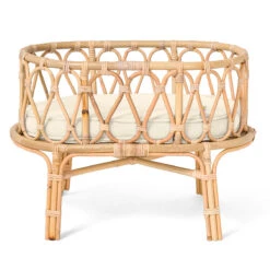Poppie Rattan Doll Crib + Duvet Set -Toys Selection POPPIETOYSPoppieCribWhite