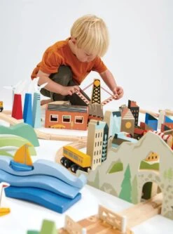 Tender Leaf Toys Mountain View Train Set -Toys Selection TL8703 mountain view train set 40 jpg