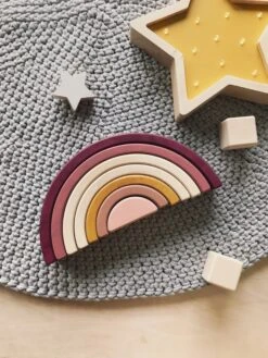Handmade Rainbow Stacker - Pink -Toys Selection af83e6c5faf36541bcc325b9ec01fab60355aff81c6eda1802745aee7a431ea6 jpeg