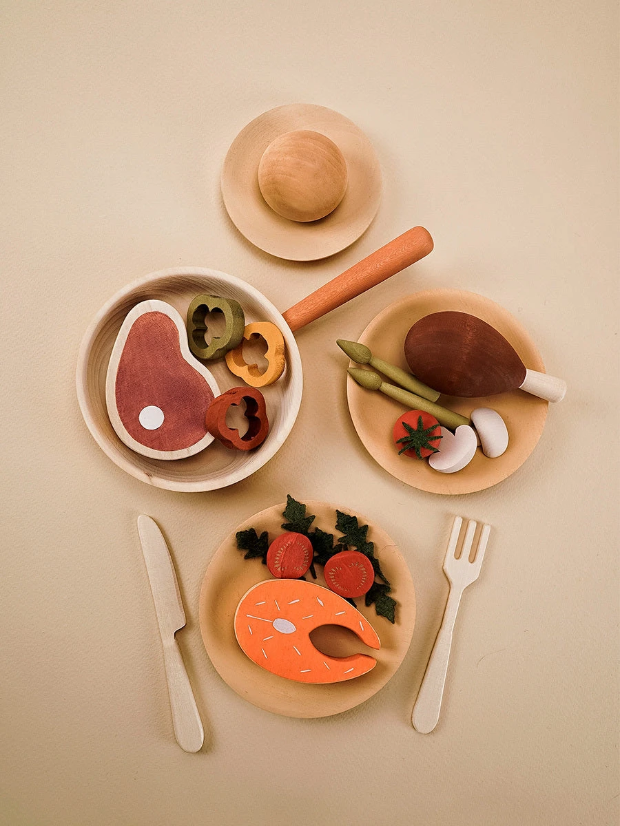 Sabo Concept Handmade Wooden Dinner Set 5 Sabo Concept Handmade Wooden Dinner Set - Image 3
